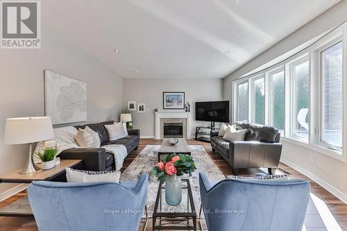 1688 Glenvista Drive W, Oakville (Iroquois Ridge North), ON - Indoor Photo Showing Living Room With Fireplace