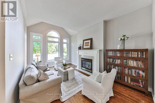 1688 Glenvista Drive W, Oakville (Iroquois Ridge North), ON - Indoor Photo Showing Living Room With Fireplace