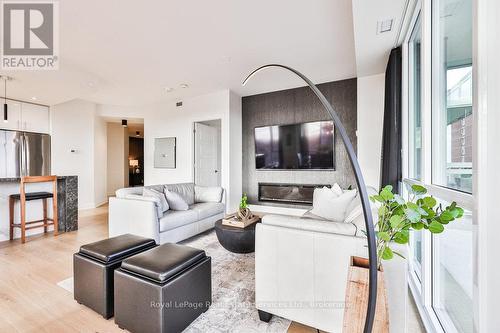 807 - 2025 Maria Street, Burlington (Brant), ON - Indoor Photo Showing Living Room With Fireplace