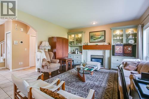 2096 Rosefield Drive, West Kelowna, BC - Indoor Photo Showing Living Room With Fireplace