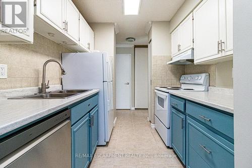 305 - 222 Jackson Street W, Hamilton, ON - Indoor Photo Showing Kitchen With Double Sink