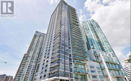 2512 - 223 Webb Drive, Mississauga, ON - Outdoor With Balcony With Facade