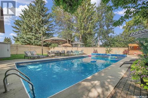 414 Charlebois Court, Saskatoon, SK - Outdoor With In Ground Pool