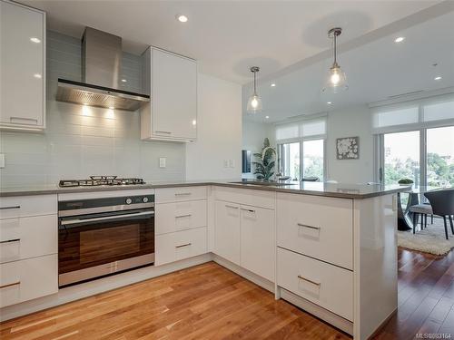 508-916 Lyall St, Esquimalt, BC - Indoor Photo Showing Kitchen With Upgraded Kitchen