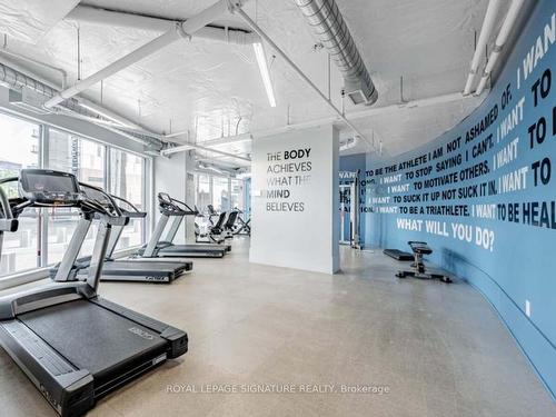 605-50 Bruyeres Mews, Toronto, ON - Indoor Photo Showing Gym Room