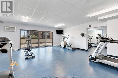 150 Park Unit# 1807, Windsor, ON - Indoor Photo Showing Gym Room