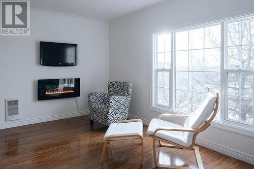 7 Dyke'S Lane, Musgrave Harbour, NL - Indoor Photo Showing Living Room With Fireplace