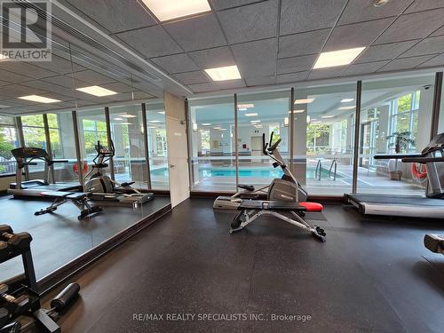 3505 - 3504 Hurontario Street, Mississauga, ON - Indoor Photo Showing Gym Room