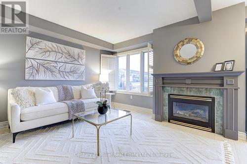 487 Dewitt Road, Hamilton (Lakeshore), ON - Indoor Photo Showing Living Room With Fireplace