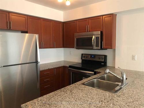 1707-1410 Dupont St, Toronto, ON - Indoor Photo Showing Kitchen With Stainless Steel Kitchen With Double Sink