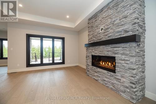 195 Boyd Lake Road, West Grey, ON - Indoor Photo Showing Living Room With Fireplace