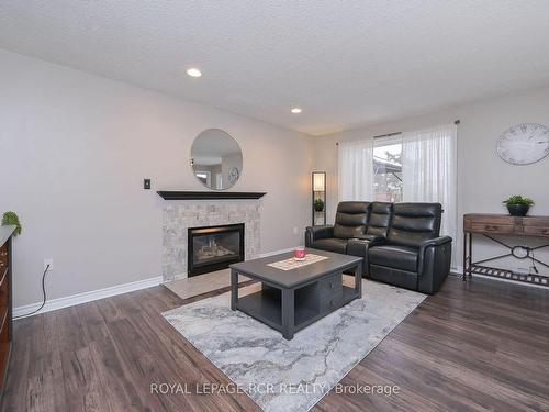 19 Eastview Cres, Orangeville, ON - Indoor Photo Showing Living Room With Fireplace