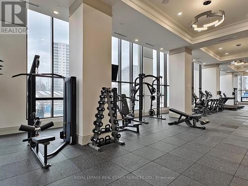 1403 - 30 Elm Drive W, Mississauga, ON - Indoor Photo Showing Gym Room