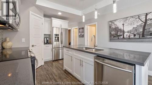 3501 Hallee Crescent, Windsor, ON - Indoor Photo Showing Kitchen With Double Sink With Upgraded Kitchen