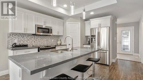 3501 Hallee Crescent, Windsor, ON - Indoor Photo Showing Kitchen With Double Sink With Upgraded Kitchen