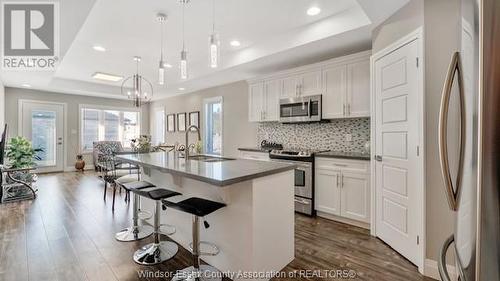 3501 Hallee Crescent, Windsor, ON - Indoor Photo Showing Kitchen With Double Sink With Upgraded Kitchen