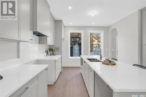 1406 Edward Avenue, Saskatoon, SK - Indoor Photo Showing Kitchen With Double Sink