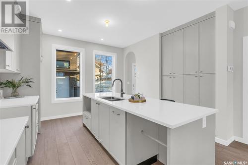 1406 Edward Avenue, Saskatoon, SK - Indoor Photo Showing Kitchen With Double Sink