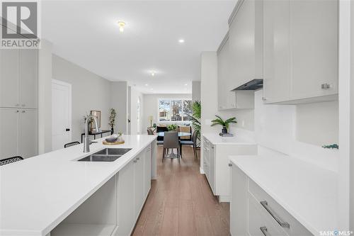 1406 Edward Avenue, Saskatoon, SK - Indoor Photo Showing Kitchen With Double Sink