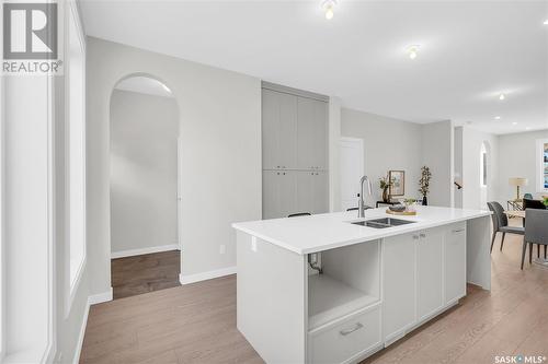 1406 Edward Avenue, Saskatoon, SK - Indoor Photo Showing Kitchen With Double Sink