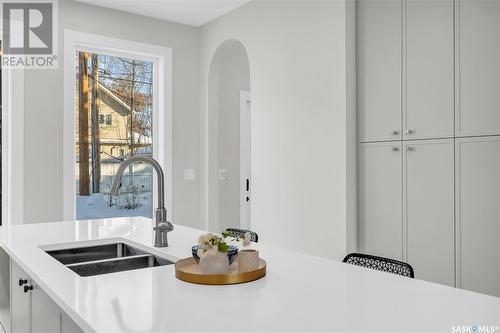 1406 Edward Avenue, Saskatoon, SK - Indoor Photo Showing Kitchen With Double Sink