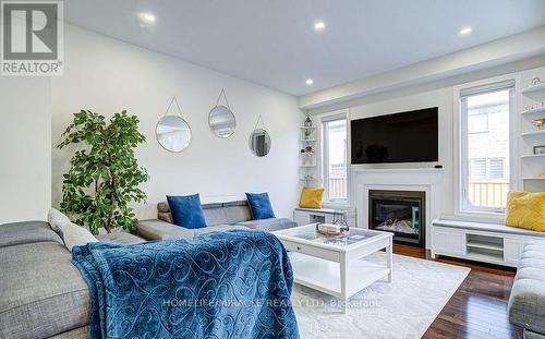 54 O'Connor Crescent, Brampton, ON - Indoor Photo Showing Living Room With Fireplace