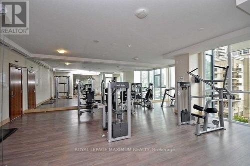 3605 - 4070 Confederation Parkway, Mississauga, ON - Indoor Photo Showing Gym Room