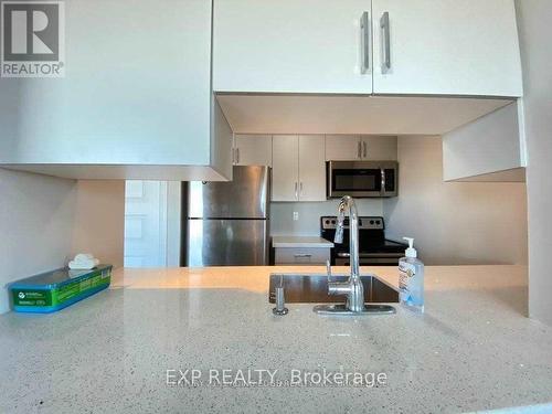 1610 - 215 Queen Street E, Brampton, ON - Indoor Photo Showing Kitchen With Stainless Steel Kitchen With Double Sink