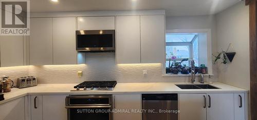 188 Combe Avenue, Toronto, ON - Indoor Photo Showing Kitchen With Double Sink