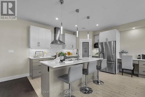 15 Honey Bend, St. Thomas, ON - Indoor Photo Showing Kitchen With Stainless Steel Kitchen With Upgraded Kitchen