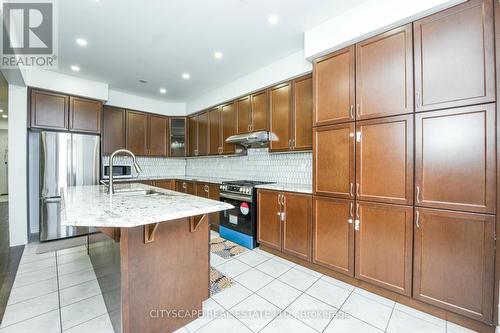 86 Rockbrook Trail, Brampton, ON - Indoor Photo Showing Kitchen With Stainless Steel Kitchen With Upgraded Kitchen