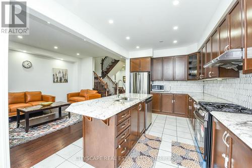 86 Rockbrook Trail, Brampton, ON - Indoor Photo Showing Kitchen With Stainless Steel Kitchen With Upgraded Kitchen