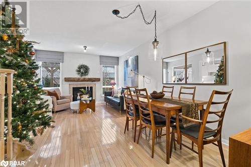 648 Kerr Trail, Halton, ON - Indoor Photo Showing Dining Room With Fireplace