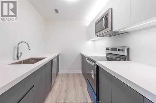 3370 Stella Unit# 330, Windsor, ON - Indoor Photo Showing Kitchen With Double Sink With Upgraded Kitchen