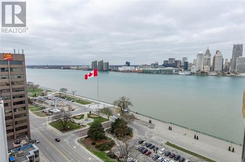 75 Riverside Drive Unit# 1403, Windsor, ON - Outdoor With Body Of Water With View