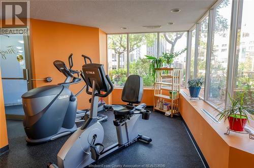 75 Riverside Drive Unit# 1403, Windsor, ON - Indoor Photo Showing Gym Room