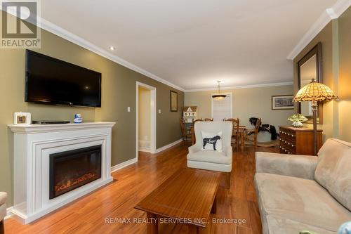 111 Denison Avenue, Brampton, ON - Indoor Photo Showing Living Room With Fireplace