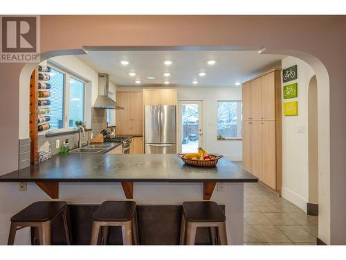 458 Alexander Avenue, Penticton, BC - Indoor Photo Showing Kitchen With Double Sink