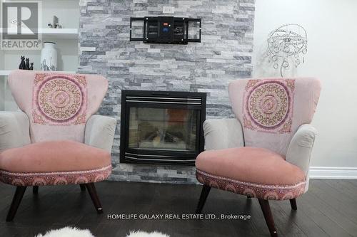 1503 Ogden Avenue, Mississauga, ON - Indoor Photo Showing Living Room With Fireplace