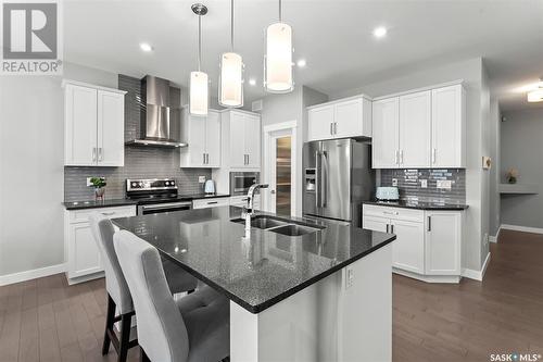 519 Secord Manor, Saskatoon, SK - Indoor Photo Showing Kitchen With Double Sink With Upgraded Kitchen