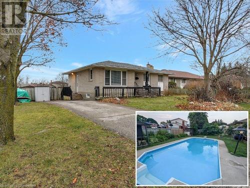 Front with pool - 362 Blair Road, Cambridge, ON - Outdoor With In Ground Pool With Deck Patio Veranda