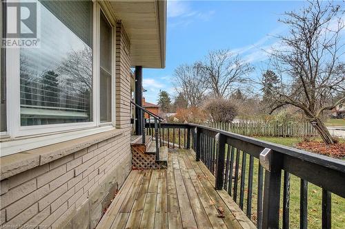 View of wooden terrace - 362 Blair Road, Cambridge, ON - Outdoor With Deck Patio Veranda With Exterior