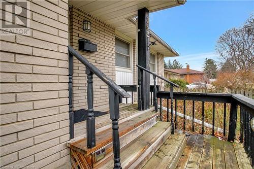 View of wooden deck - 362 Blair Road, Cambridge, ON - Outdoor With Deck Patio Veranda With Exterior