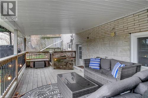 View of wooden deck - 362 Blair Road, Cambridge, ON - Outdoor With Deck Patio Veranda With Exterior