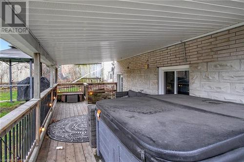 View of deck - 362 Blair Road, Cambridge, ON - Outdoor With Deck Patio Veranda With Exterior