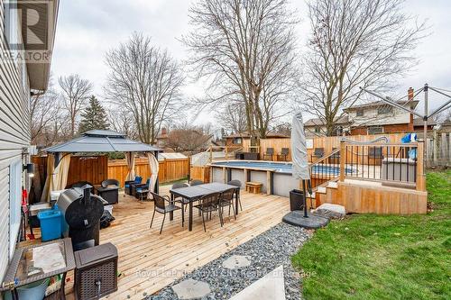 14 Primrose Lane, Guelph (Willow West/Sugarbush/West Acres), ON - Outdoor With Above Ground Pool With Deck Patio Veranda