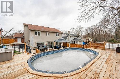 14 Primrose Lane, Guelph (Willow West/Sugarbush/West Acres), ON - Outdoor With Above Ground Pool With Deck Patio Veranda With Exterior