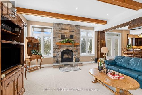 5785 Longhearth Way, Ottawa, ON - Indoor Photo Showing Living Room With Fireplace