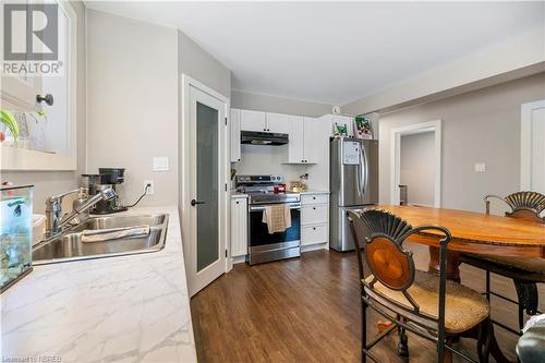 260 Latour Crescent, Callander, ON - Indoor Photo Showing Kitchen With Double Sink