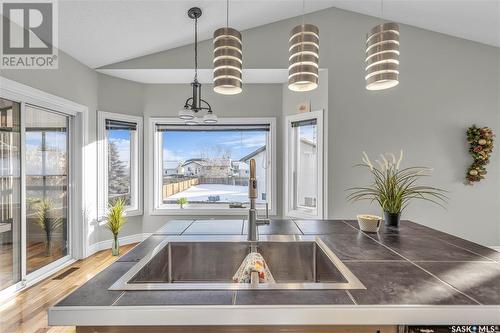 84 Jack Matheson Crescent, Prince Albert, SK - Indoor Photo Showing Kitchen With Double Sink